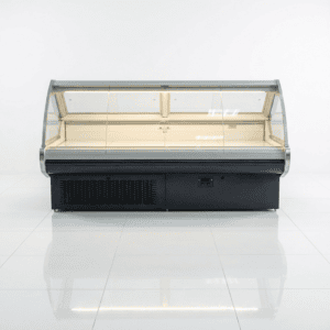 Stainless steel meat display chiller for commercial fresh meat storage